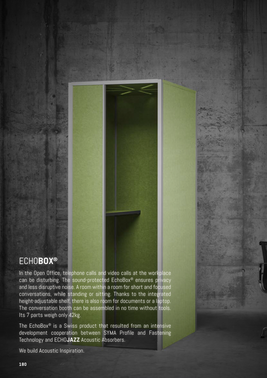 Pagina 180 - Panouri pentru absorție acustică ECHOJAZZ EchoBoards Catalog, brosura 