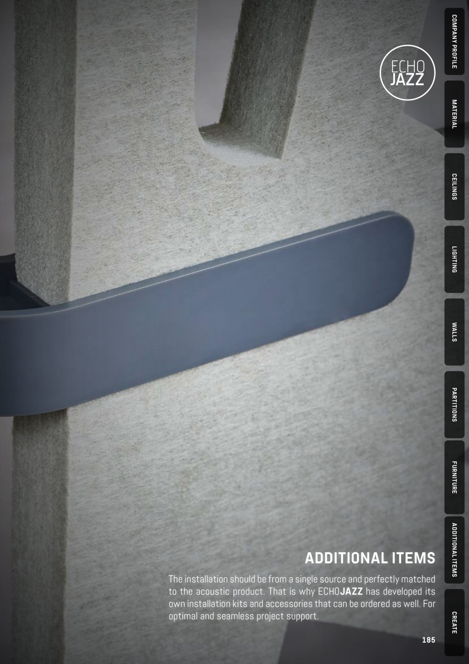 Pagina 185 - Panouri pentru absorție acustică ECHOJAZZ EchoBoards Catalog, brosura 