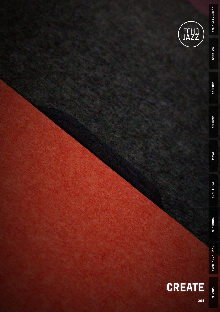Pagina 205-Panouri pentru absorție acustică ECHOJAZZ EchoBoards Catalog, brosura 