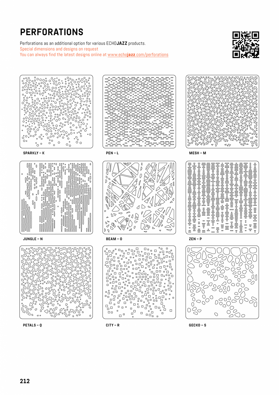 Pagina 212 - Panouri pentru absorție acustică ECHOJAZZ EchoBoards Catalog, brosura 