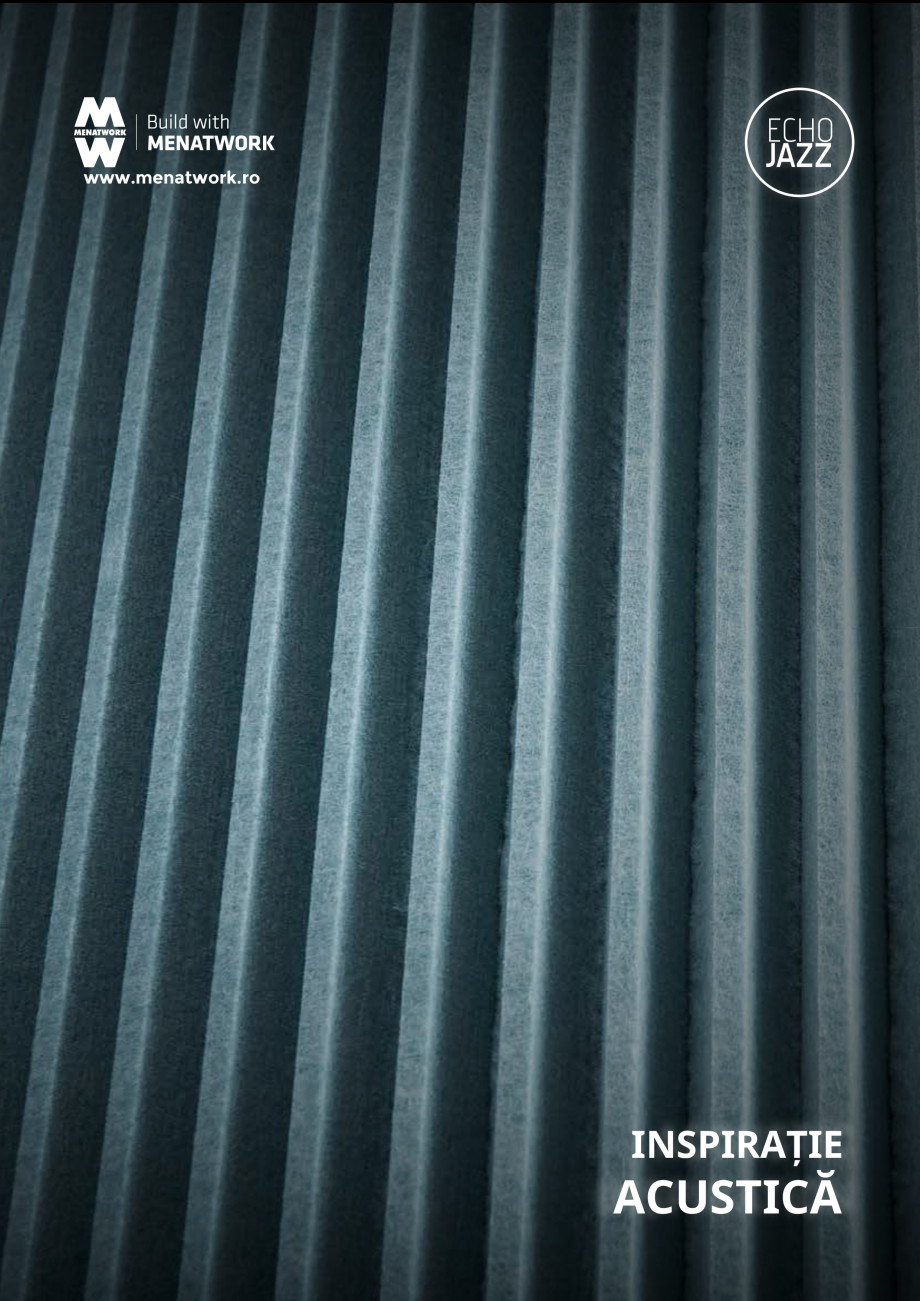 Pagina 1-Plafoane cu absorbție acustică ECHOJAZZ EchoJazz Catalog, brosura www.menatwork.ro

INSPIRAȚIE
...