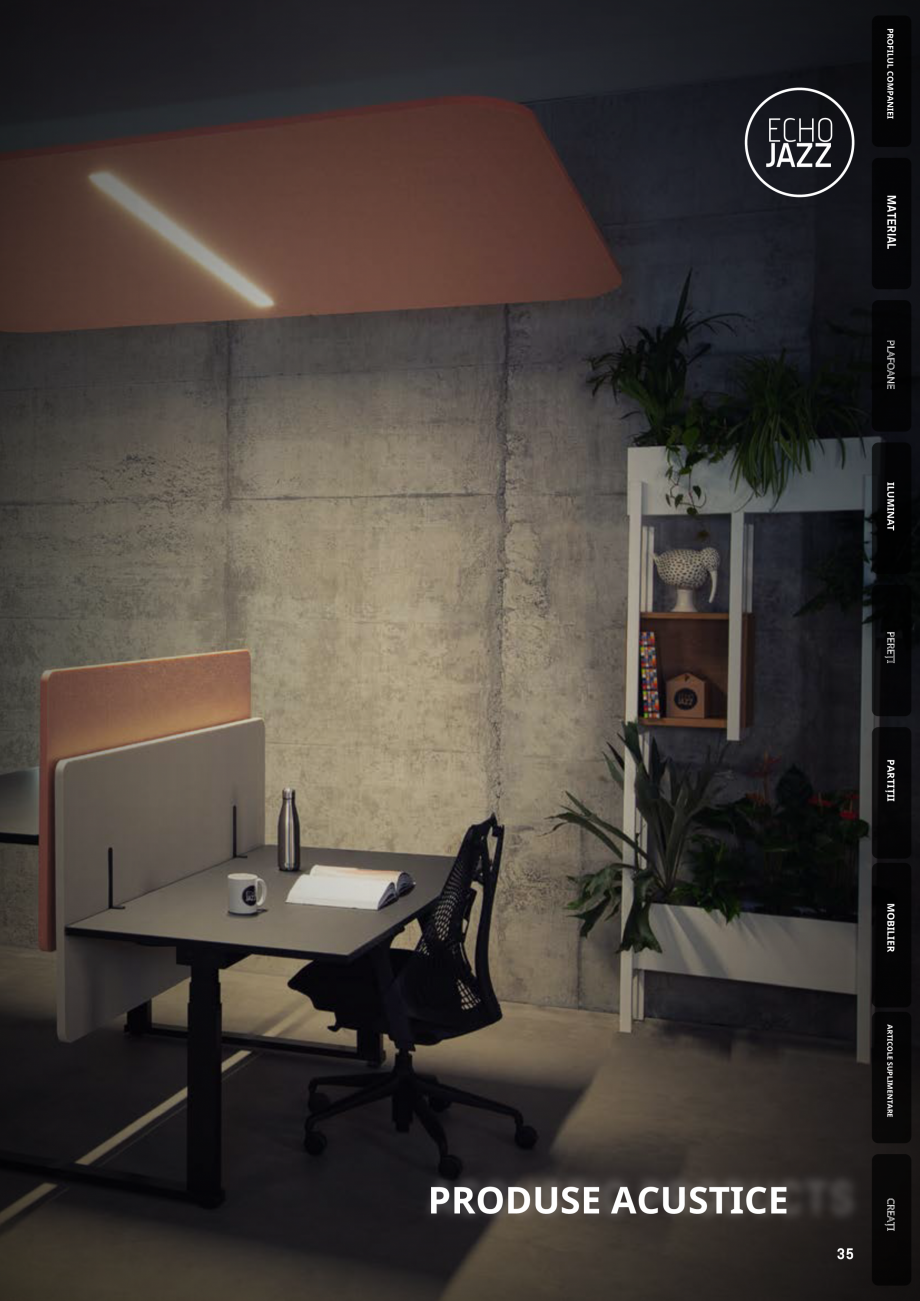 Pagina 32-Plafoane cu absorbție acustică ECHOJAZZ EchoJazz Catalog, brosura are, incl. substructură și...