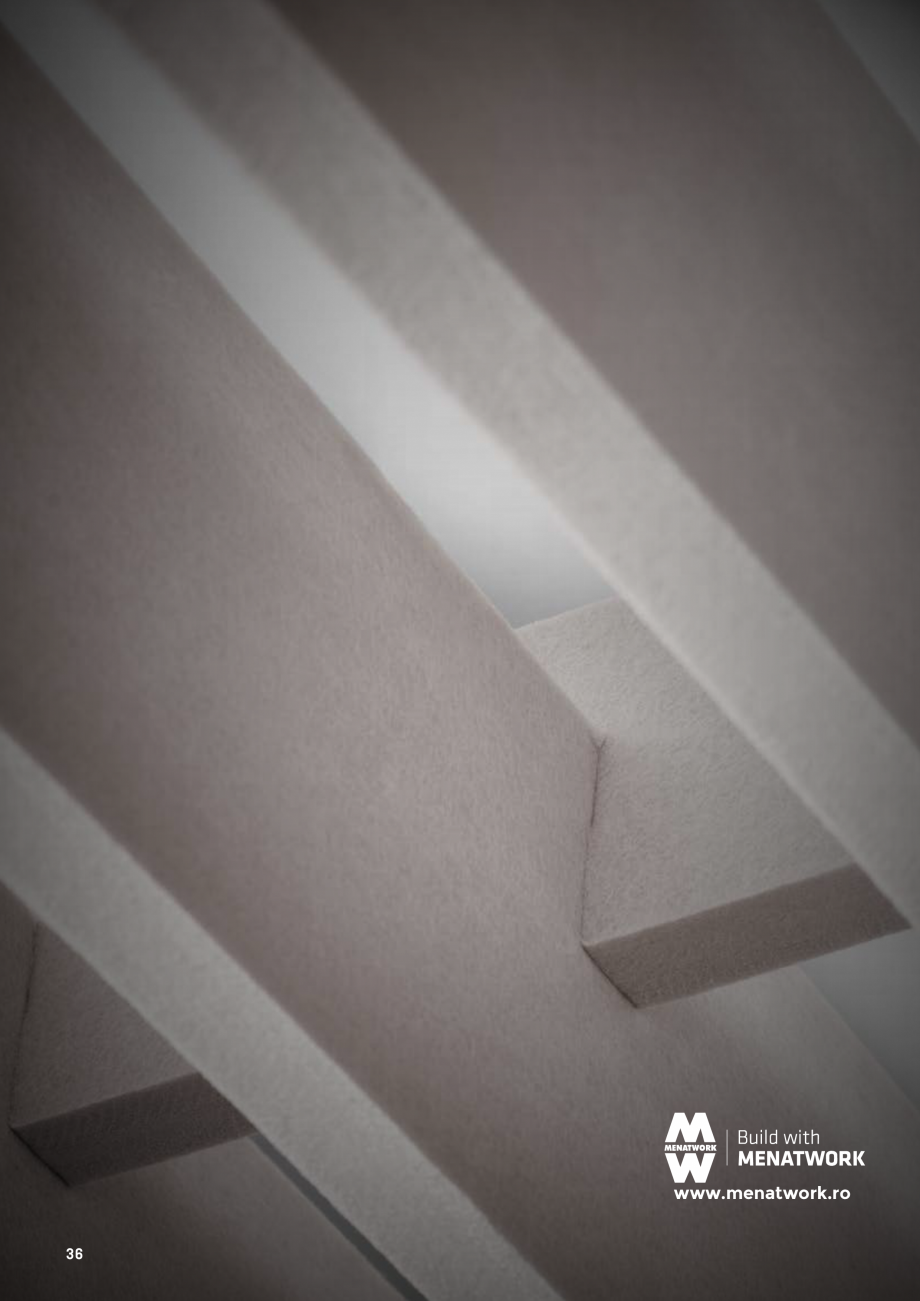 Pagina 33-Plafoane cu absorbție acustică ECHOJAZZ EchoJazz Catalog, brosura FLE ® 24MM
PLAIN M

PLAFOANE

l...