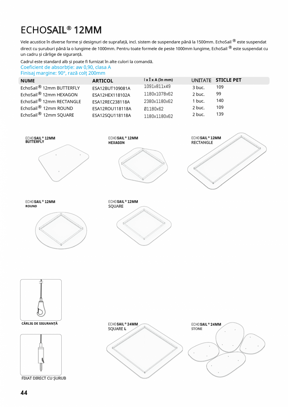 Pagina 41 - Plafoane cu absorbție acustică ECHOJAZZ EchoJazz Catalog, brosura COMPANIEI

MATERIAL
...