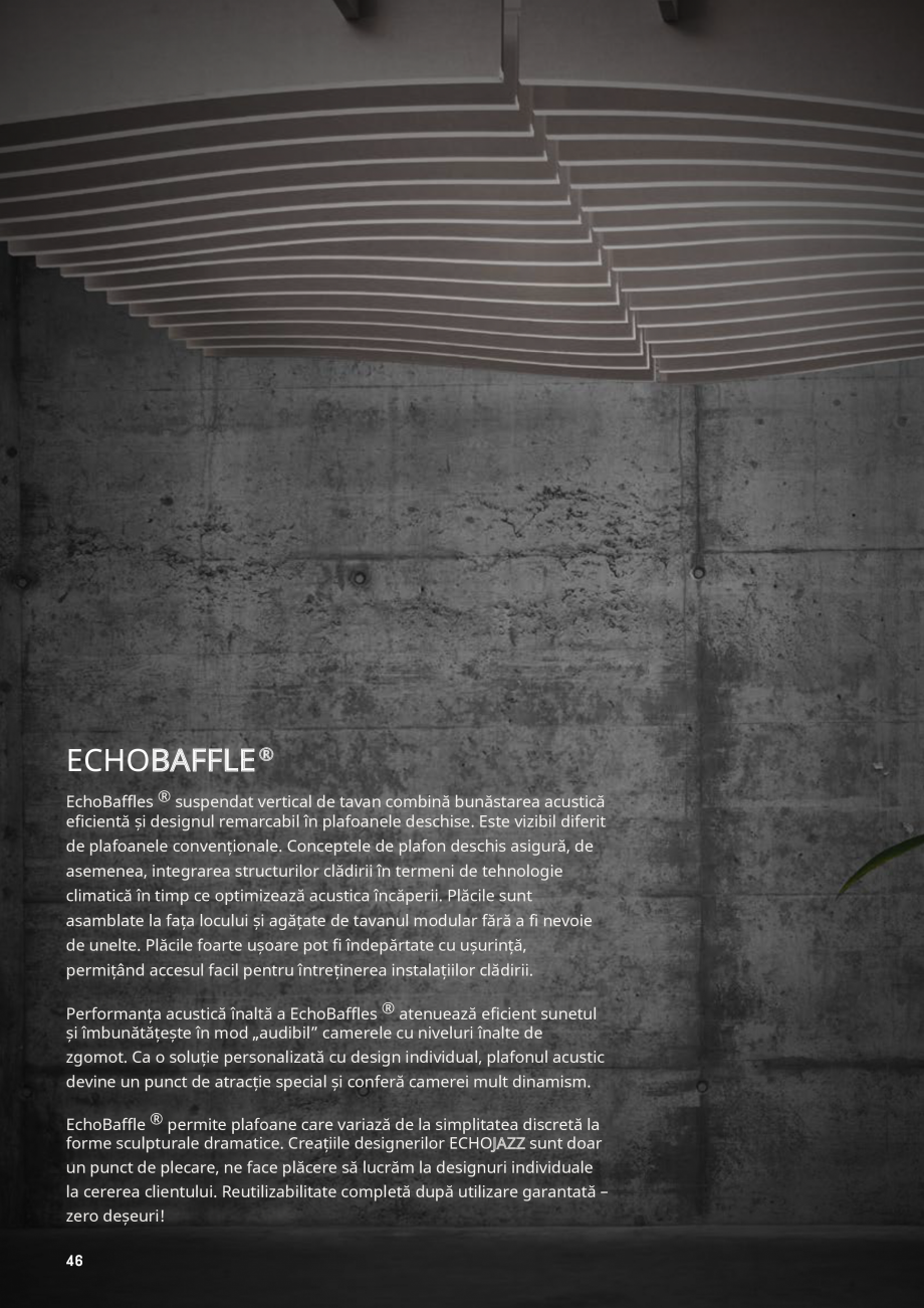 Pagina 43 - Plafoane cu absorbție acustică ECHOJAZZ EchoJazz Catalog, brosura  ® 24MM NOVEM...