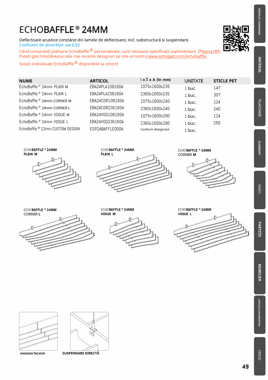 Pagina 46-Plafoane cu absorbție acustică ECHOJAZZ EchoJazz Catalog, brosura .menatwork.ro

ECHOAMBIENT ®...
