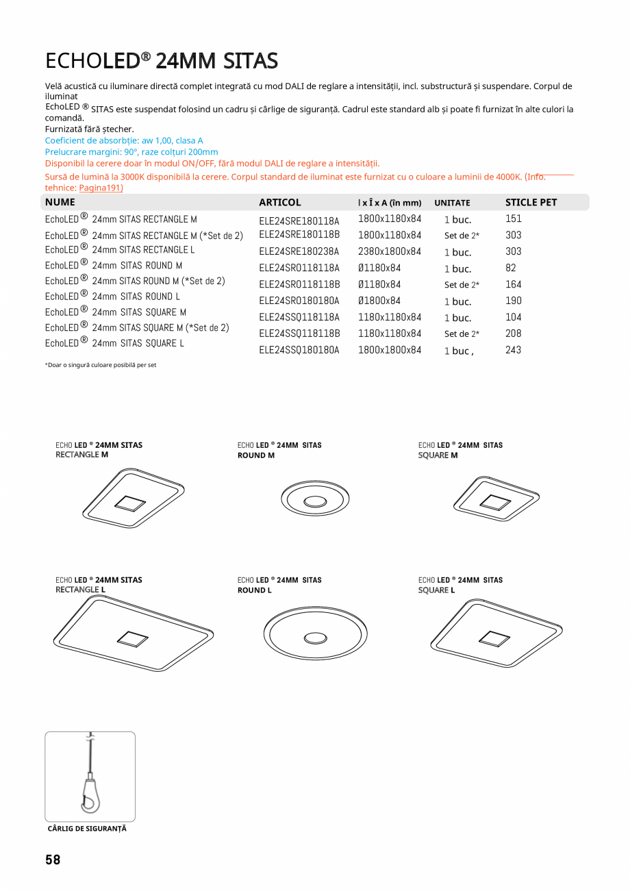 Pagina 55-Plafoane cu absorbție acustică ECHOJAZZ EchoJazz Catalog, brosura e
posibilitățile de control...