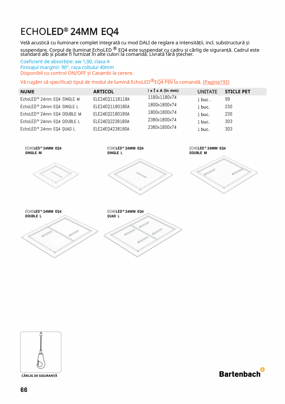 Pagina 63-Plafoane cu absorbție acustică ECHOJAZZ EchoJazz Catalog, brosura ECHOFIELD ® 12MM
RECTANGLE

l x...
