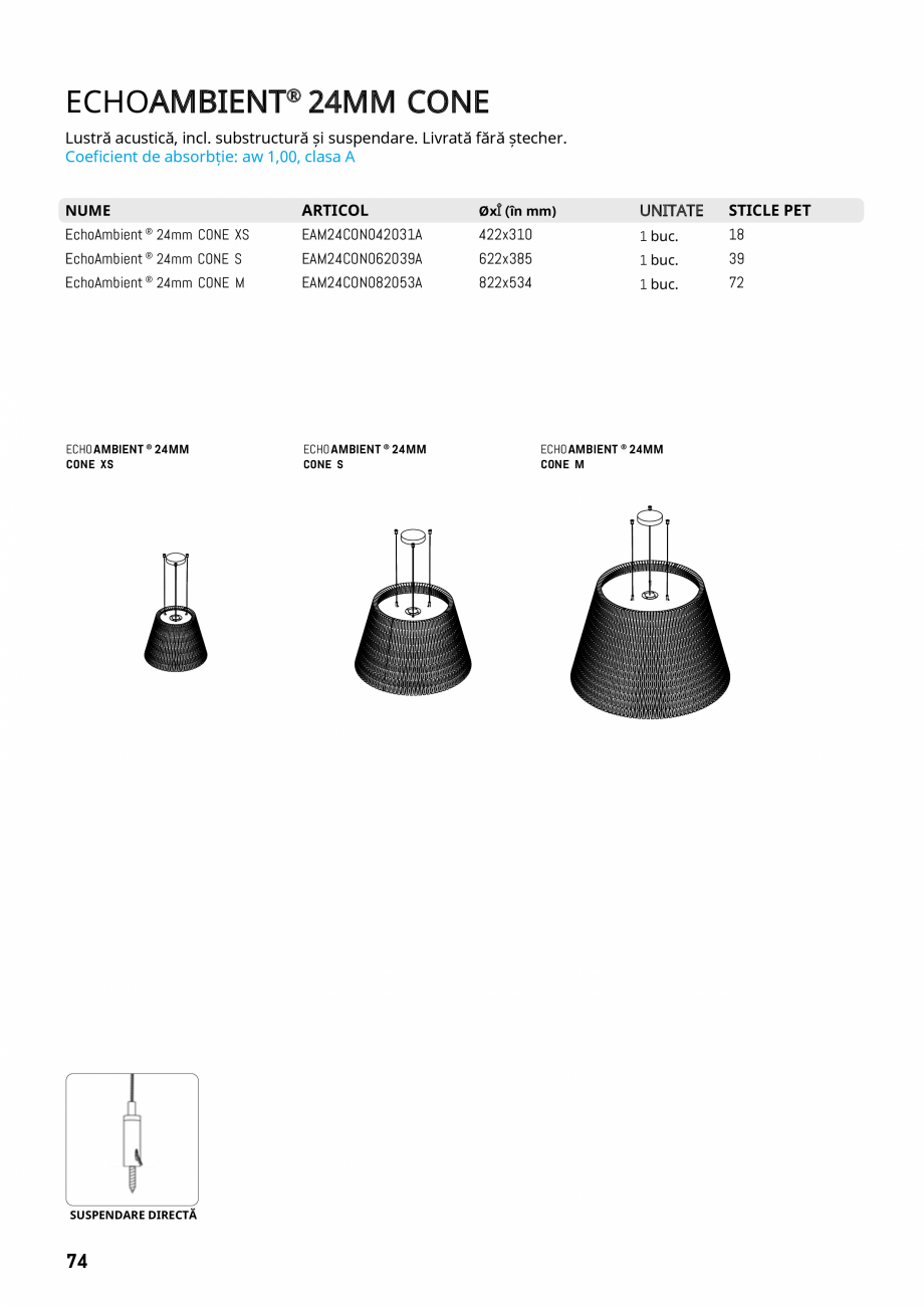 Pagina 71-Plafoane cu absorbție acustică ECHOJAZZ EchoJazz Catalog, brosura BONE
EchoMonoc ® 12mm FLOW
...