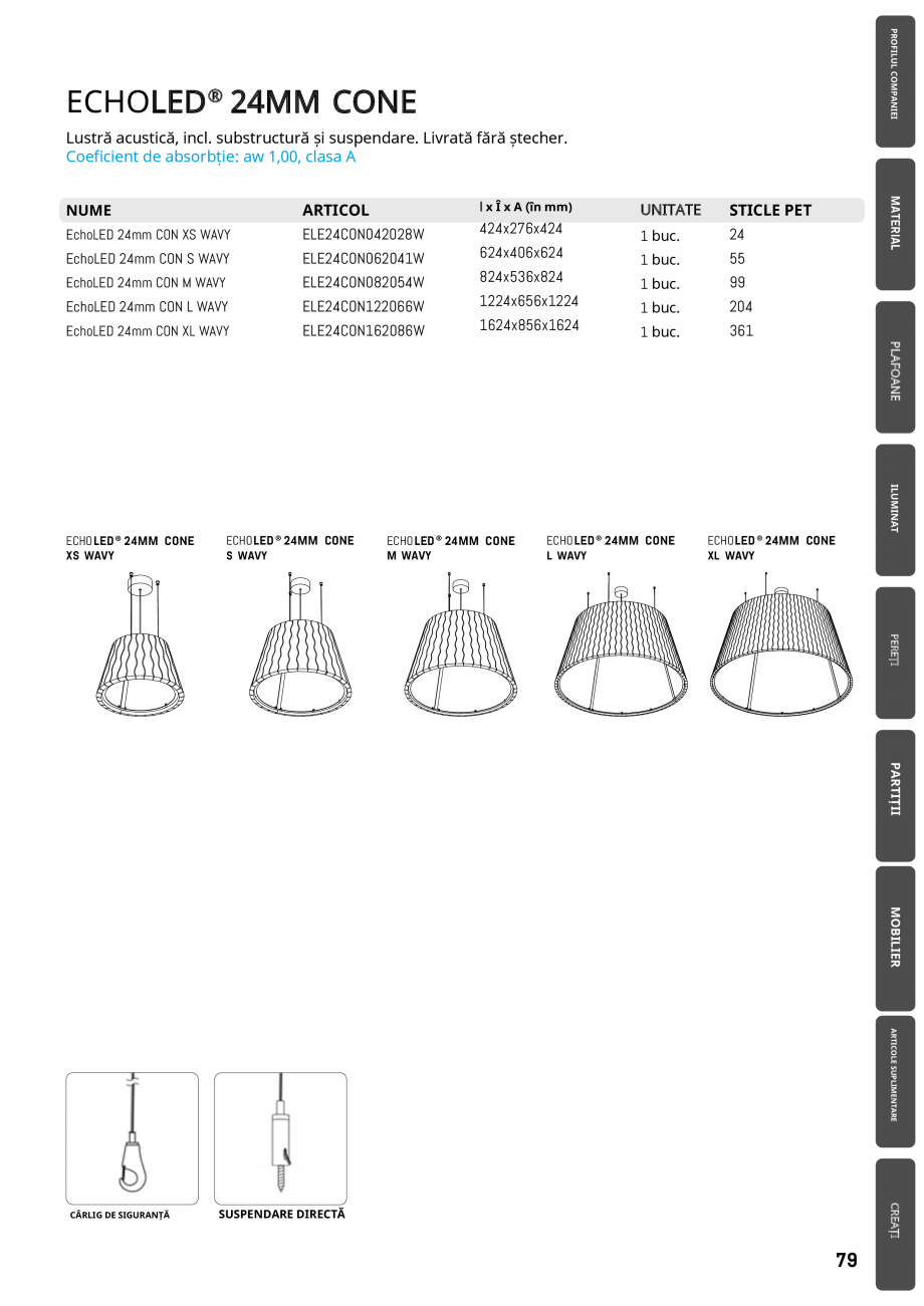 Pagina 76-Plafoane cu absorbție acustică ECHOJAZZ EchoJazz Catalog, brosura 5BAL270119LE
EAC25BAL270119RI...