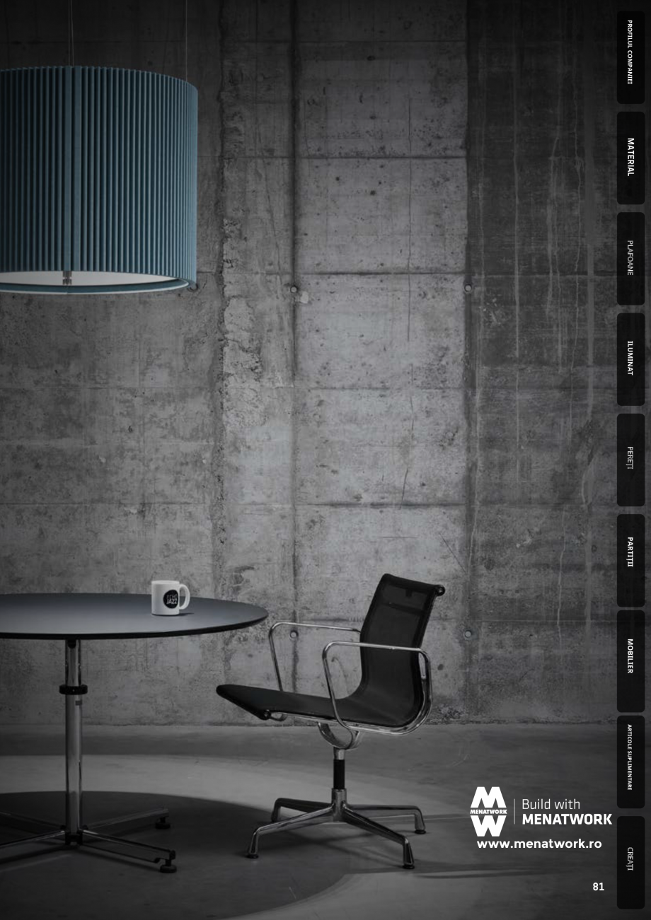 Pagina 78-Plafoane cu absorbție acustică ECHOJAZZ EchoJazz Catalog, brosura LIMENTARE

123

CREAȚI

www...