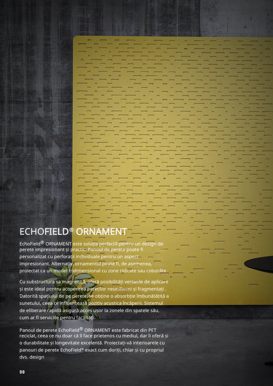 Pagina 95 - Plafoane cu absorbție acustică ECHOJAZZ EchoJazz Catalog, brosura 0mm

1 buc

107
...