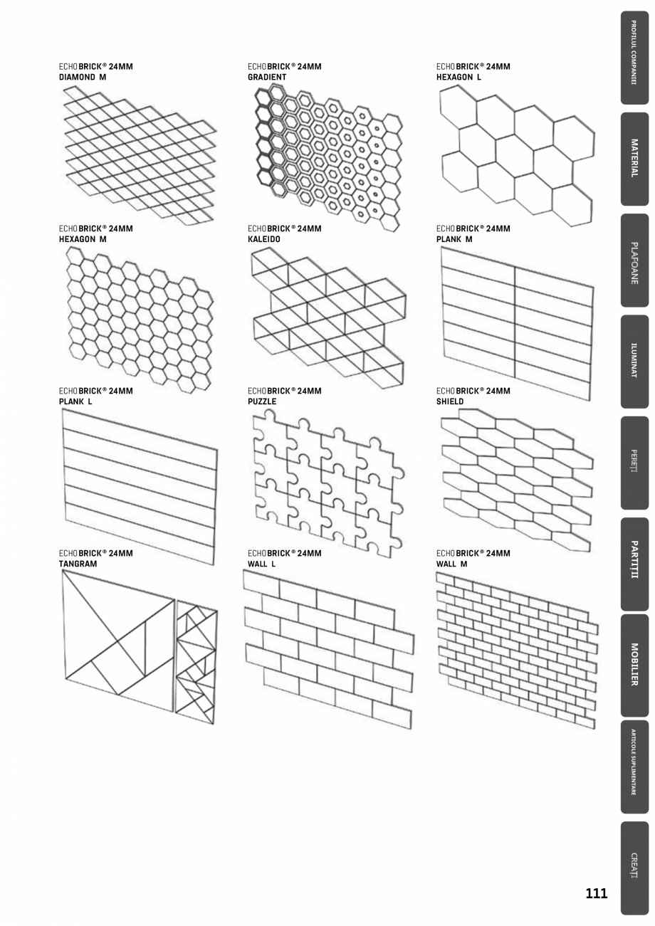 Pagina 111-Plafoane cu absorbție acustică ECHOJAZZ EchoJazz Catalog, brosura ISTENȚA CULORII

< 3SDMC
...