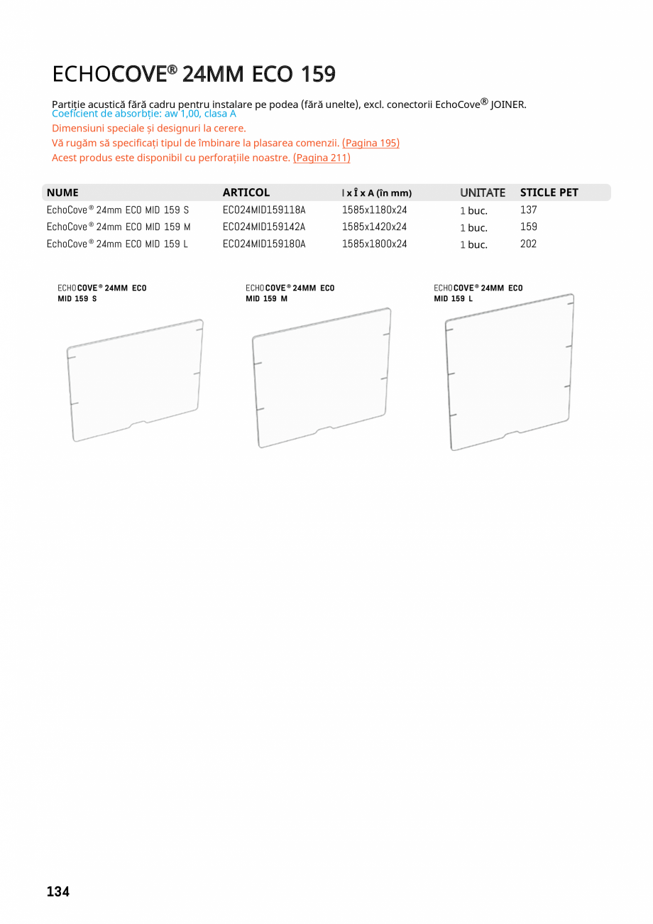 Pagina 134-Plafoane cu absorbție acustică ECHOJAZZ EchoJazz Catalog, brosura 