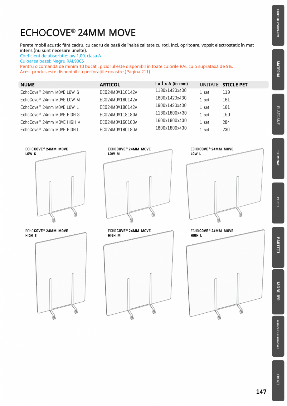 Pagina 147-Plafoane cu absorbție acustică ECHOJAZZ EchoJazz Catalog, brosura 