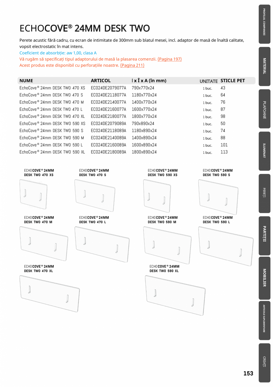 Pagina 153-Plafoane cu absorbție acustică ECHOJAZZ EchoJazz Catalog, brosura 