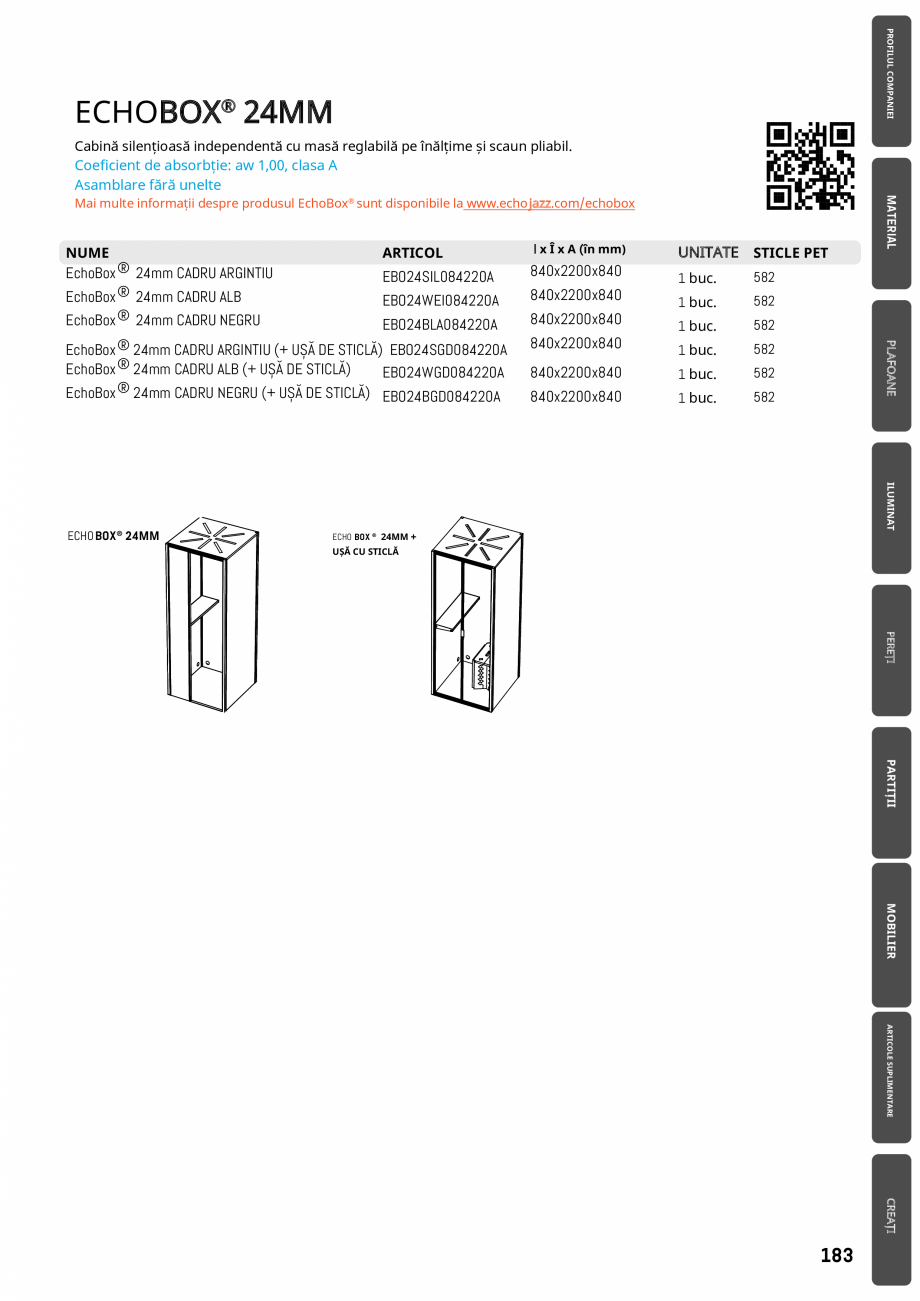 Pagina 183 - Plafoane cu absorbție acustică ECHOJAZZ EchoJazz Catalog, brosura 