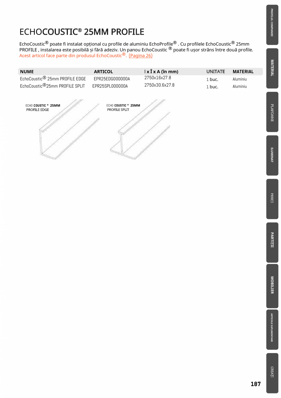 Pagina 187-Plafoane cu absorbție acustică ECHOJAZZ EchoJazz Catalog, brosura 