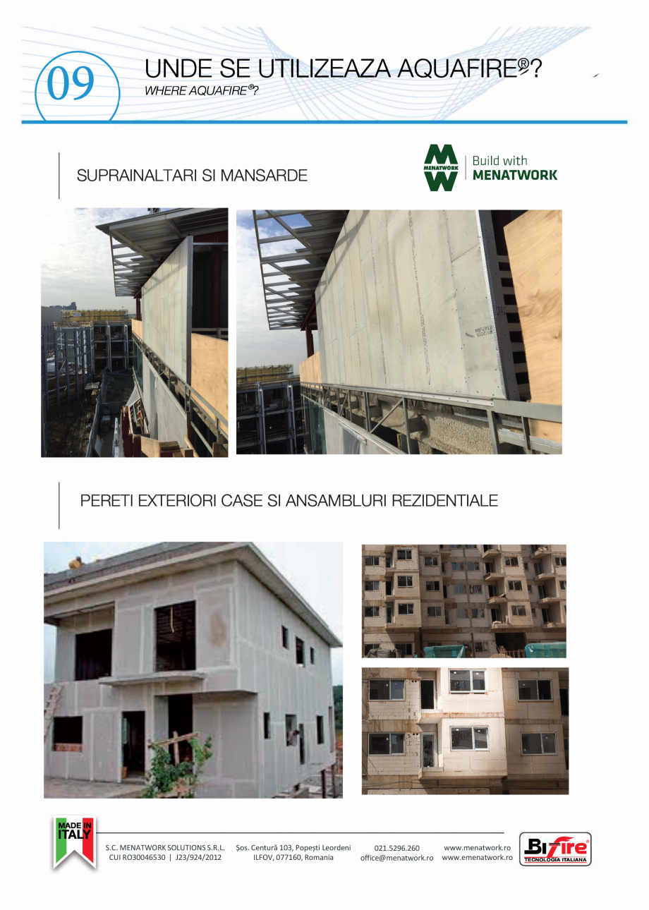 Pagina 10-Placa pentru pereti exteriori si medii umede Bifire AquaFire Catalog, brosura Romana 046530 |...