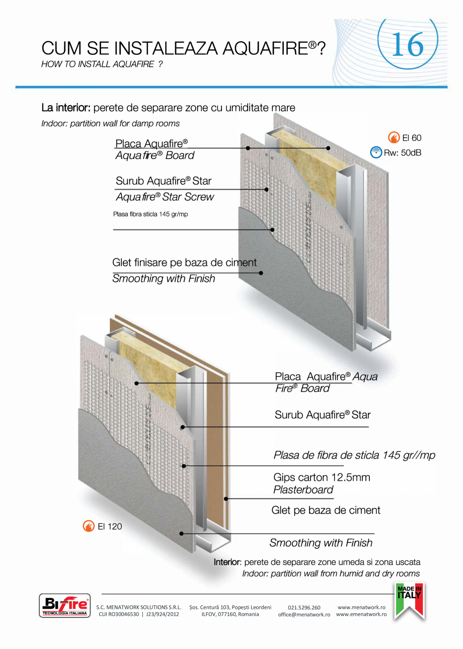 Pagina 17 - Placa pentru pereti exteriori si medii umede Bifire AquaFire Catalog, brosura Romana 

0...