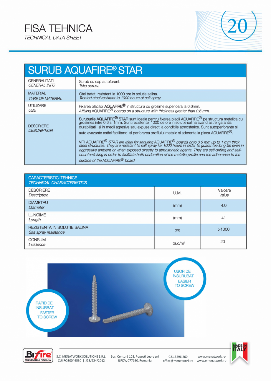 Pagina 21-Placa pentru pereti exteriori si medii umede Bifire AquaFire Catalog, brosura Romana  can be...