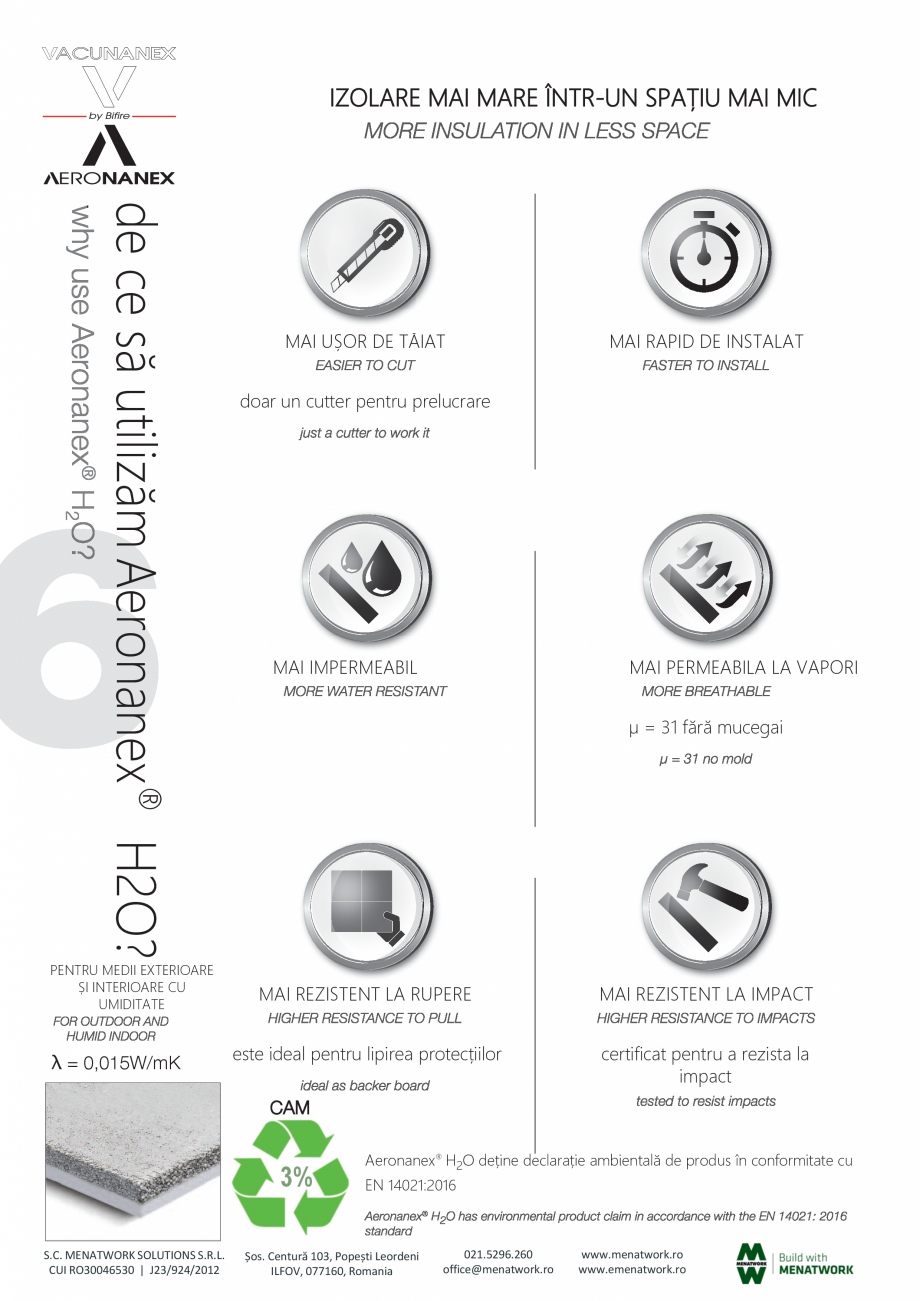 Pagina 6-Panou pentru izolație termică performantă Bifire Vacunanex Catalog, brosura Romana walkways,...