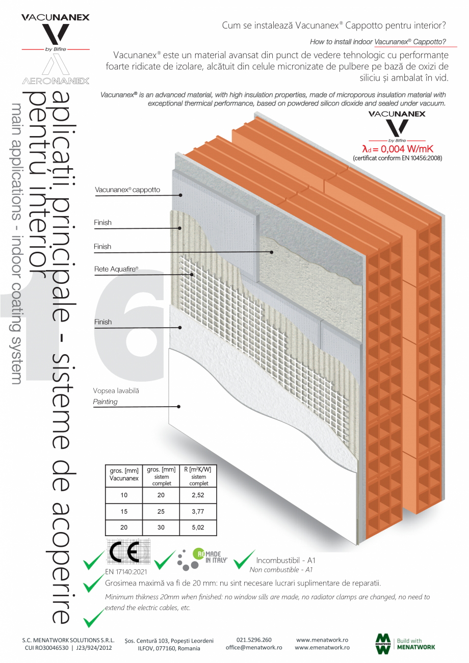 Pagina 16 - Panou pentru izolație termică performantă Bifire Vacunanex Catalog, brosura Romana l ...