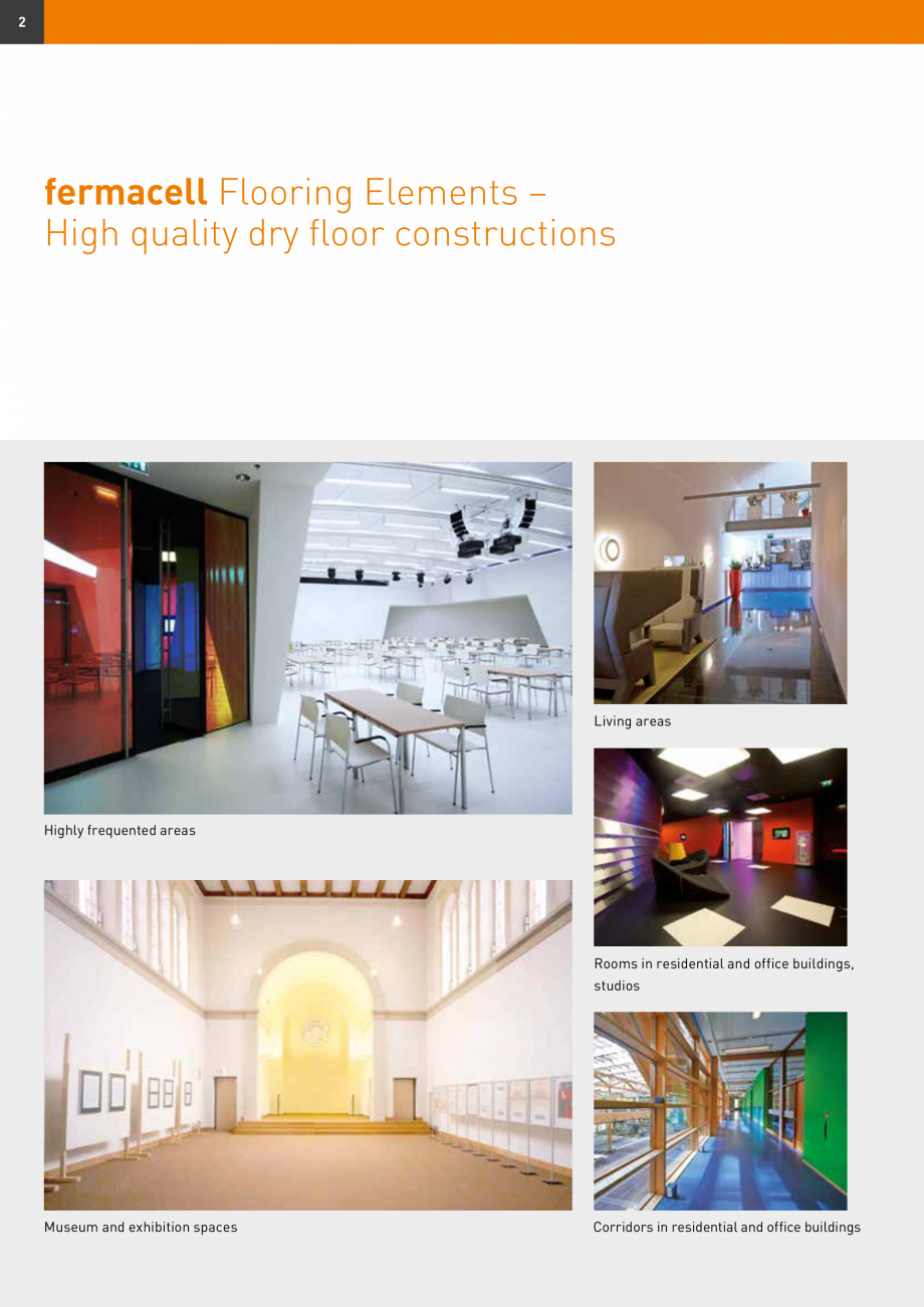 Pagina 2-Șape uscate Fermacell Fermcell Catalog, brosura Romana ith a European Technical Approval

work with...