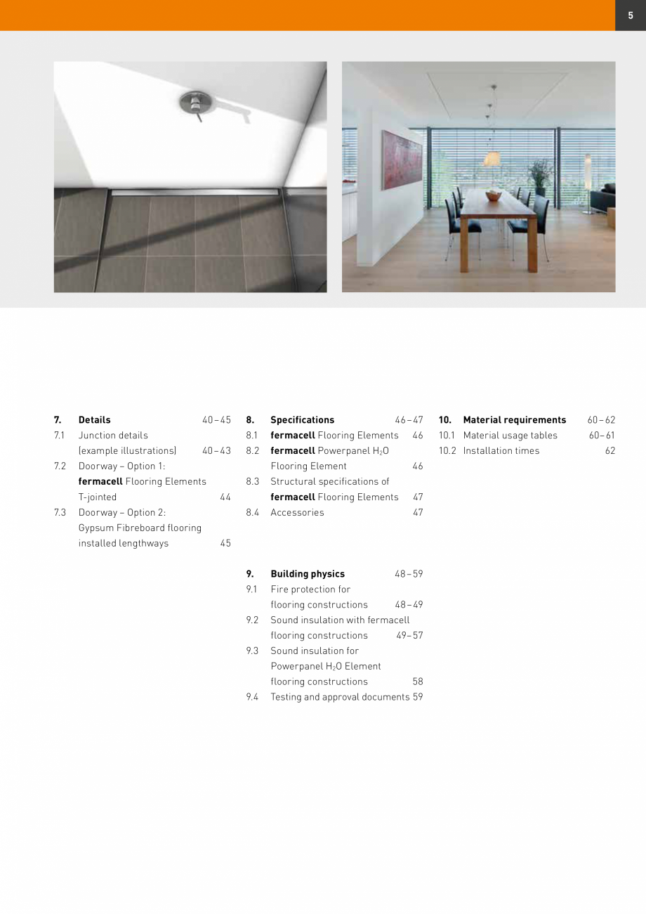 Pagina 5-Șape uscate Fermacell Fermcell Catalog, brosura Romana any time.

39

5

7.

Details

7.1
...