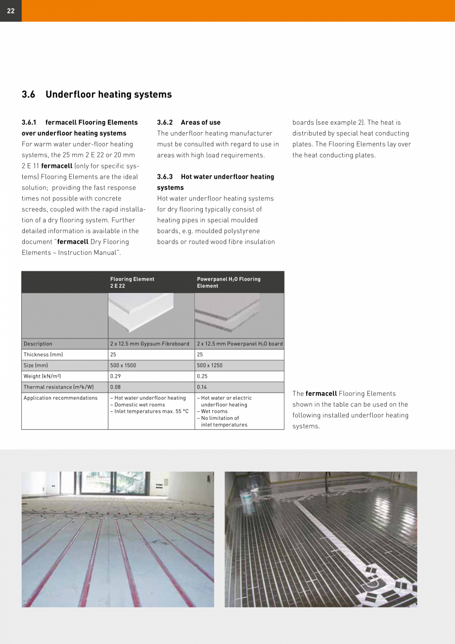 Pagina 22-Șape uscate Fermacell Fermcell Catalog, brosura Romana with
heavy machinery
n Areas in churches,...