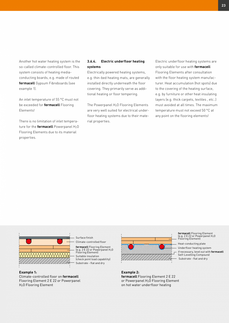 Pagina 23-Șape uscate Fermacell Fermcell Catalog, brosura Romana ction of up to 5 % should
be allowed for.
2)...