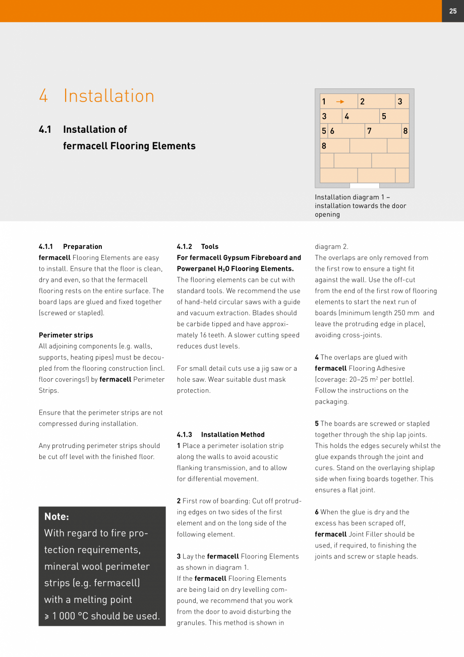 Pagina 25-Șape uscate Fermacell Fermcell Catalog, brosura Romana strictive,

fermacell Flooring Elements lay ...