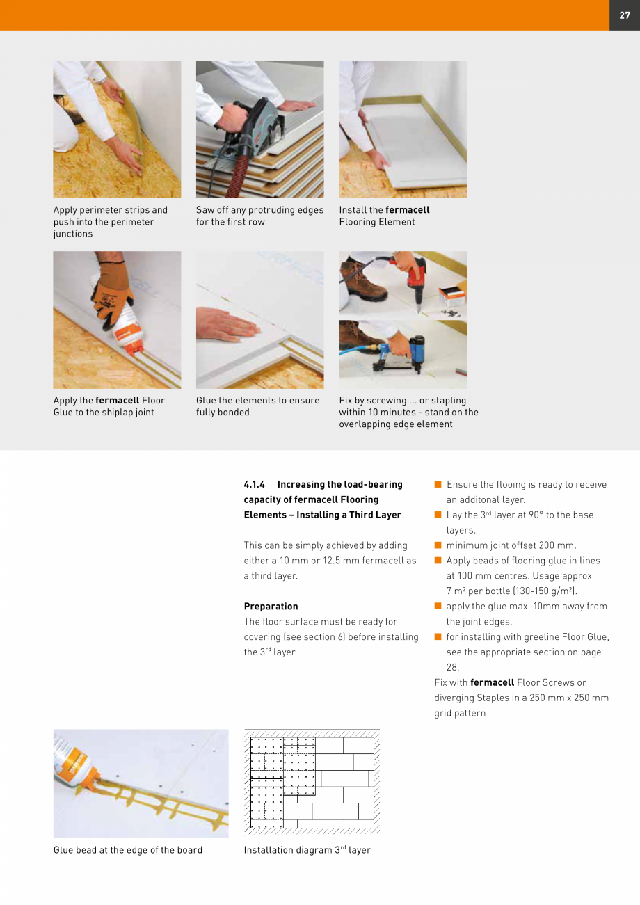Pagina 27-Șape uscate Fermacell Fermcell Catalog, brosura Romana h

stored flat on a structrally sound, level...