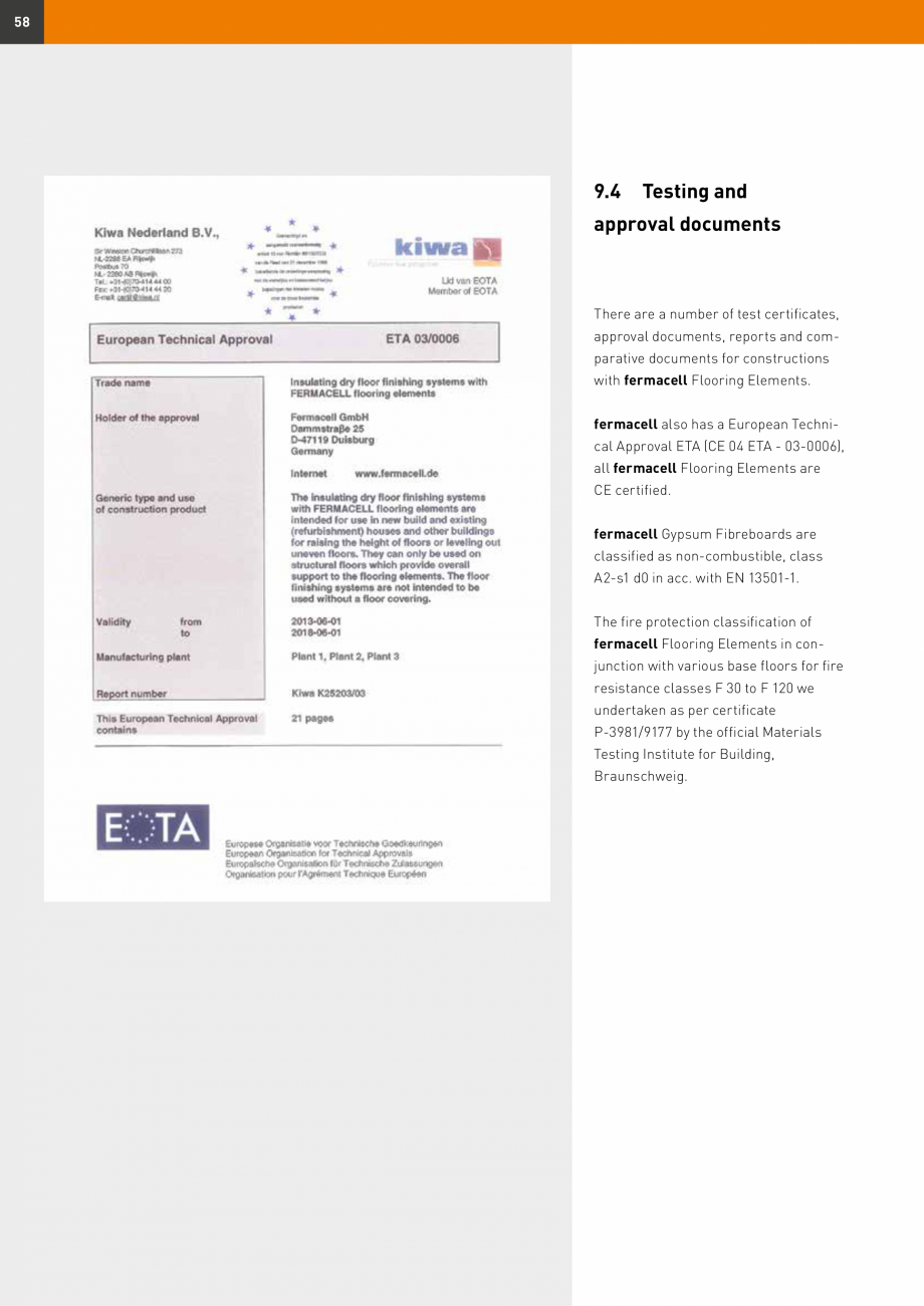 Pagina 58 - Șape uscate Fermacell Fermcell Catalog, brosura Romana is protection can take the form ...