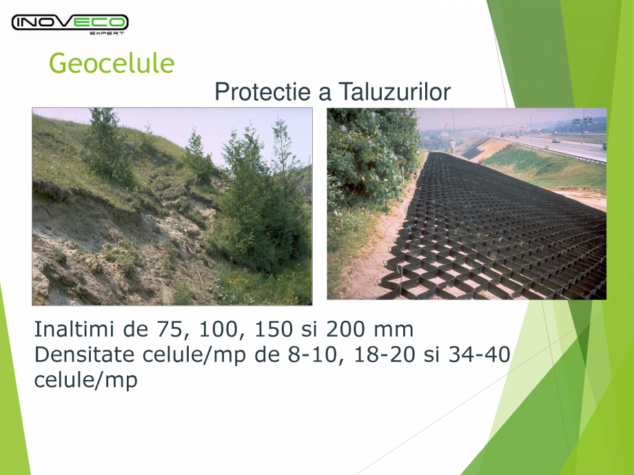 Pagina 3-Prezentare  Geocelule INOVECO T2 Catalog, brosura Romana 