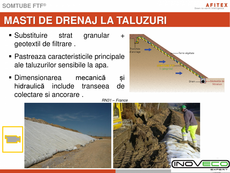 Pagina 6-Prezentare Geocompozite drenaj INOVECO Catalog, brosura Romana  si unul de
filtrare .
▪ Detectare ...