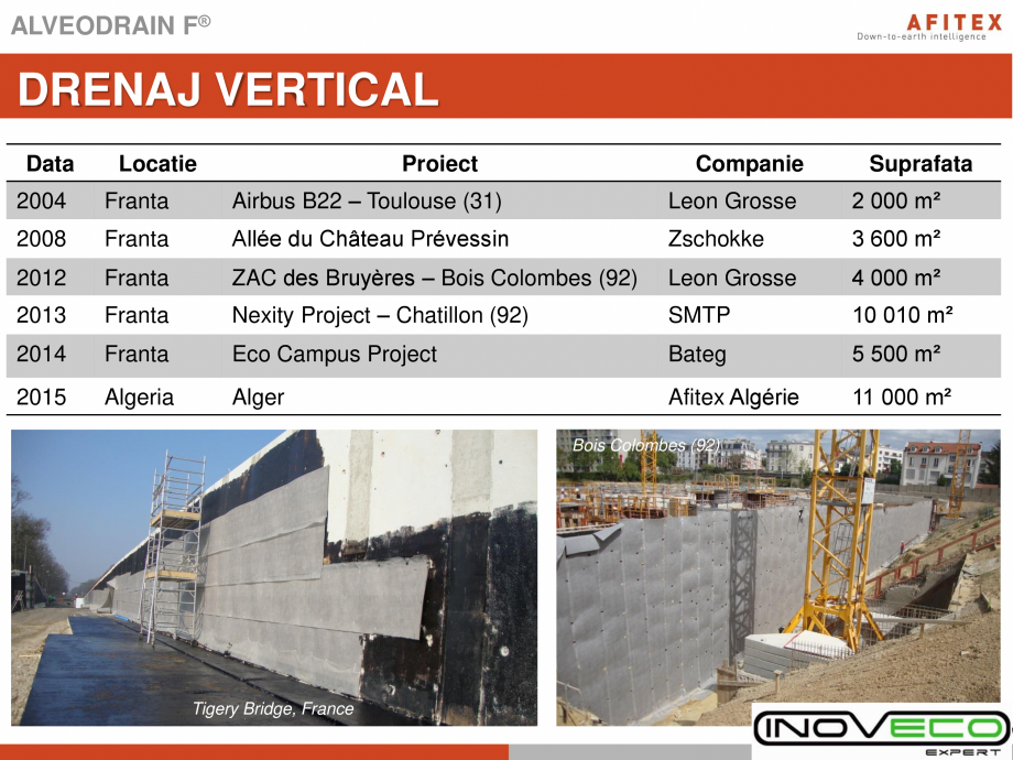 Pagina 11-Prezentare Geocompozite drenaj INOVECO Catalog, brosura Romana 
