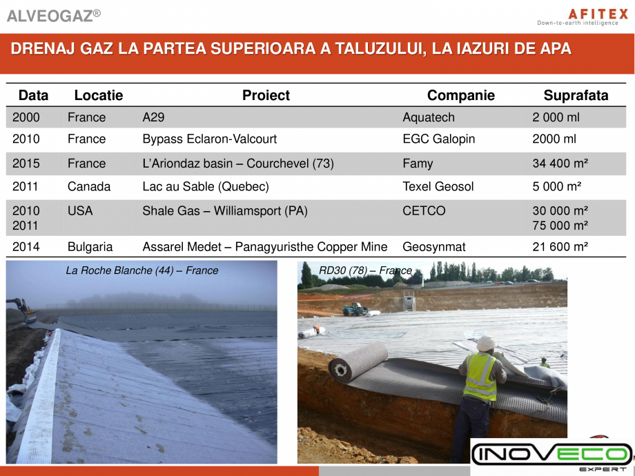Pagina 16-Prezentare Geocompozite drenaj INOVECO Catalog, brosura Romana 