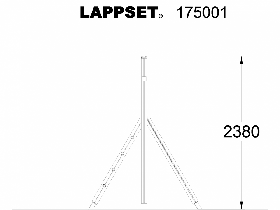 Pagina 1-CAD-DWG Echipament de joaca pentru copii - 175001 LAPPSET Detaliu de produs CLOVER 