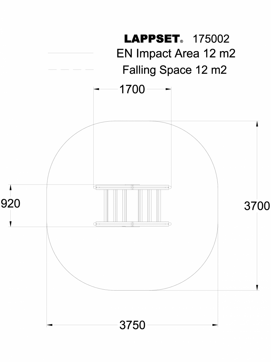 Pagina 1-CAD-DWG Echipament de joaca pentru copii - 175002 LAPPSET Detaliu de produs CLOVER 