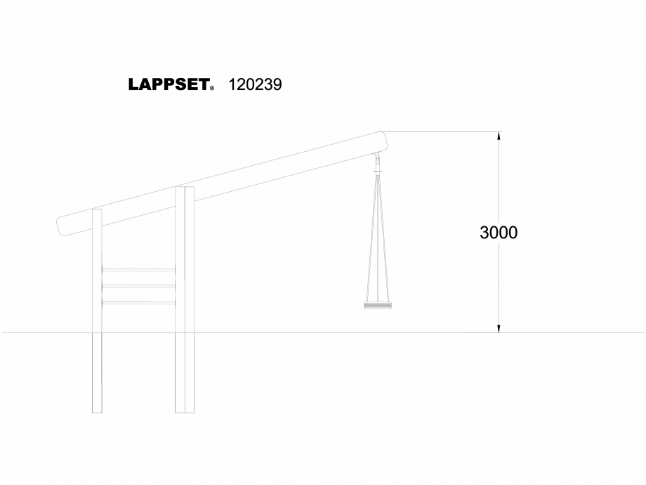 Pagina 1-CAD-DWG Echipament de joaca pentru copii - 120239 LAPPSET Detaliu de produs CLOVER 