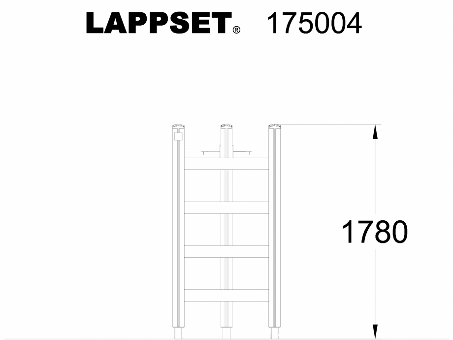 Pagina 1-CAD-DWG Echipament de joaca pentru copii - 175004 LAPPSET Detaliu de produs CLOVER 