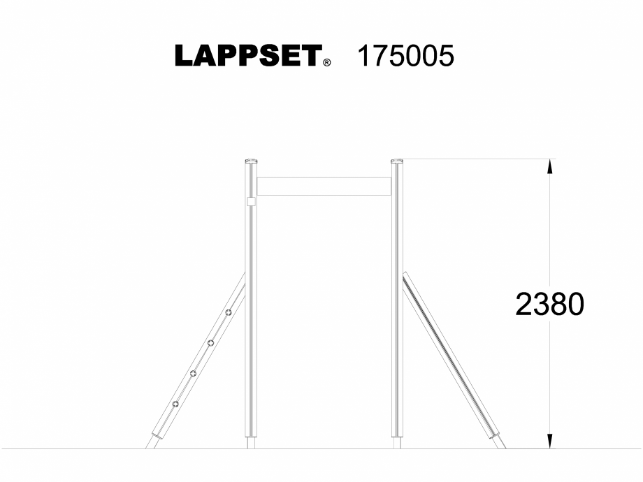 Pagina 1-CAD-DWG Echipament de joaca pentru copii - 175005  LAPPSET Detaliu de produs CLOVER 