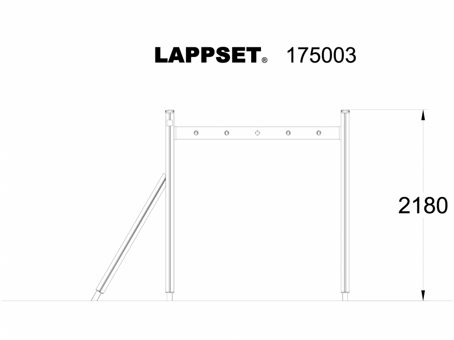 Pagina 1-CAD-DWG Echipament de joaca pentru copii - 175003 LAPPSET Detaliu de produs CLOVER 