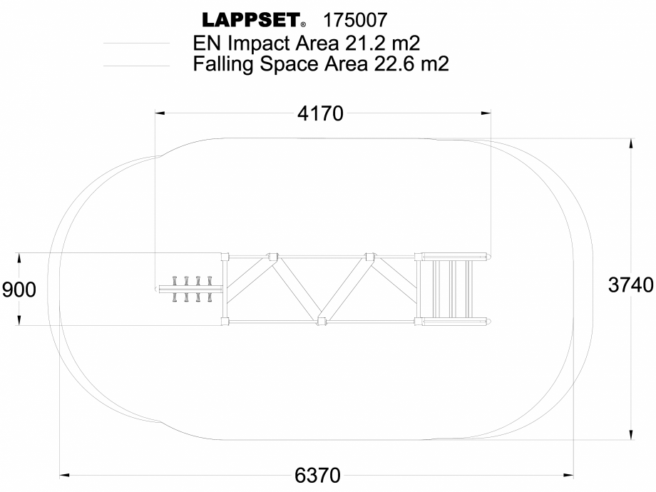 Pagina 1-CAD-DWG Echipament de joaca pentru copii - 175007 LAPPSET Detaliu de produs CLOVER 