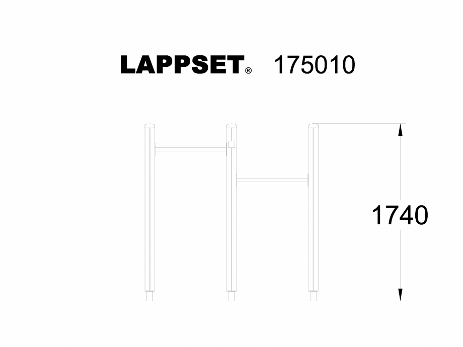 Pagina 1-CAD-DWG Echipament de joaca pentru copii - 175010 LAPPSET Detaliu de produs CLOVER 