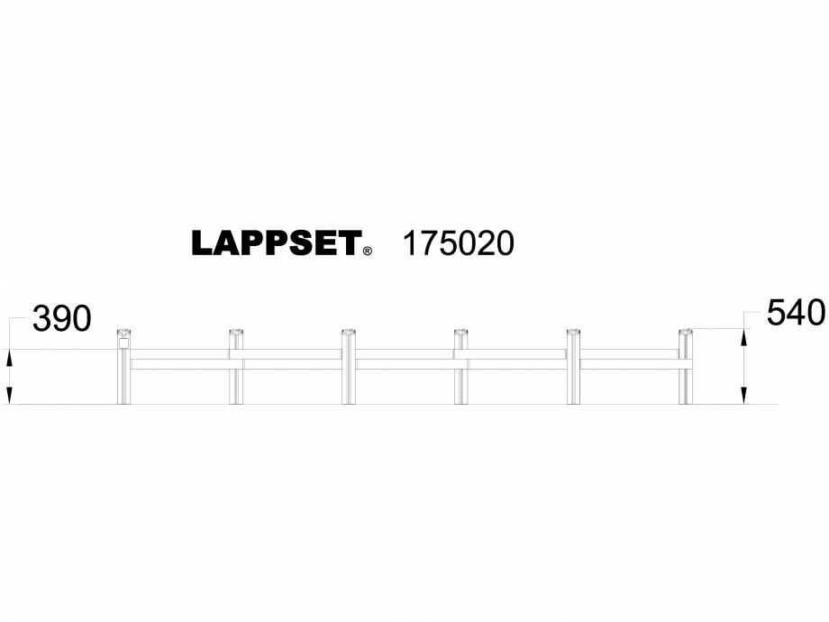 Pagina 1-CAD-DWG Echipament de joaca pentru copii - 175020 LAPPSET Detaliu de produs CLOVER 