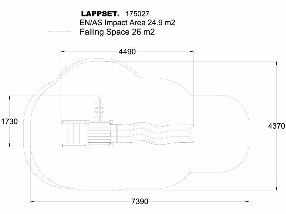 Pagina 1-CAD-DWG Echipament de joaca pentru copii - 175027 LAPPSET Detaliu de produs CLOVER 