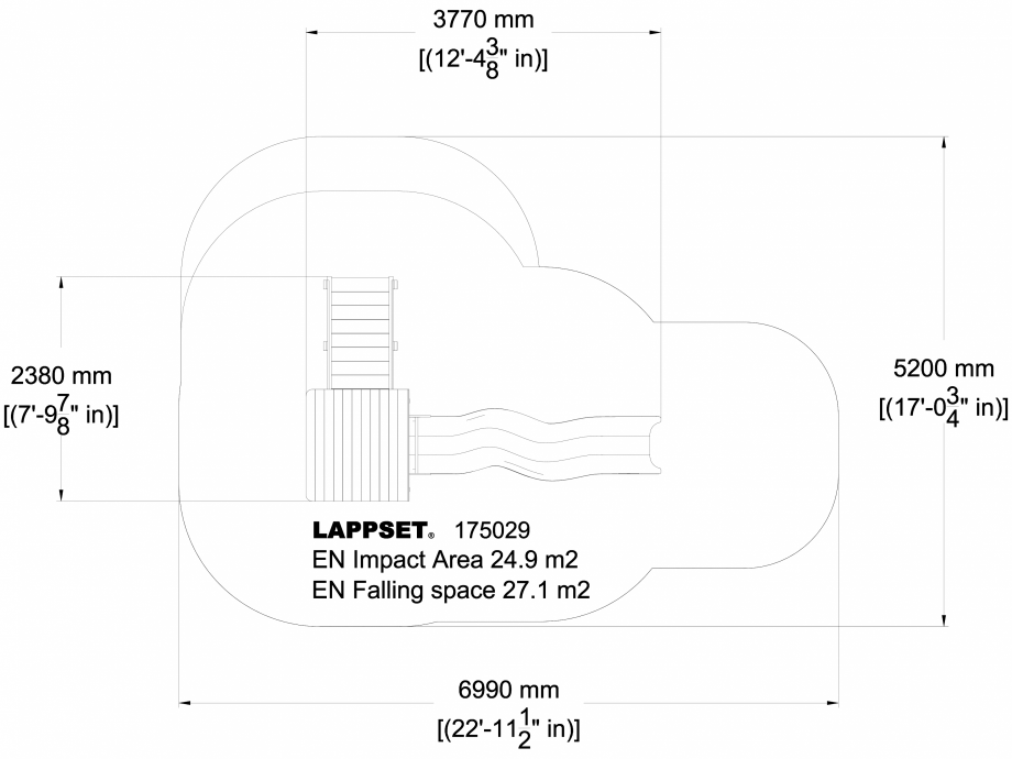 Pagina 1-CAD-DWG Echipament de joaca pentru copii - 175029 LAPPSET Detaliu de produs CLOVER 