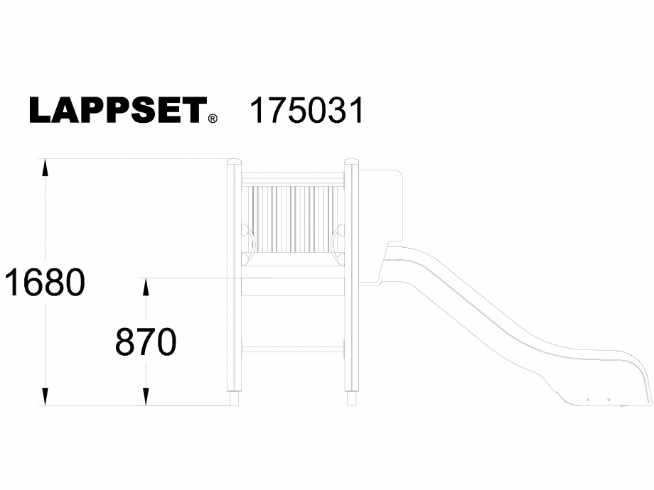 Pagina 1-CAD-DWG Echipament de joaca pentru copii - 175031 LAPPSET Detaliu de produs CLOVER 